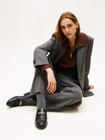 Resim Tommy Hilfiger TH CHAIN FRINGE LEATHER LOAFER 