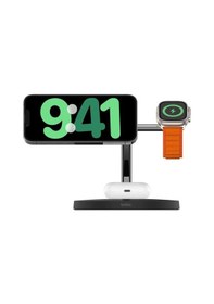 Resim Belkin Wız009vfbk-v2 Boostcharge Pro 3in1 Qi2 15w Magsafe Şarj Standı - Siyah 
