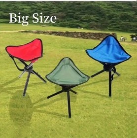 Resim Fochsia Mavi Katlanır Kamp Taburesi Taşınabilir Sağlam Üçayaklı Seyahat Sandalyesi Mavi 