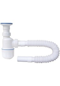 Resim Gpd Körüklü Tahliye Taslı Lavabo Sifonu Sfn04 Beyaz 