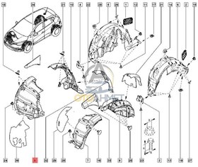 Resim Renault Captur Ön Çamurluk Davlumbazı Sol 