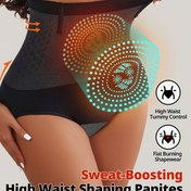 Resim Yüksek Bel Termal Şekillendirici Külot, Karın Kontrolü İnceletici İç Çamaşırı, Kadın İç Giyim & Lingerie 