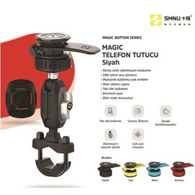 Resim Smnu Magic Gidon Bağlantılı Telefon Tutucu Siyah Siyah 