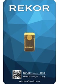 Resim Rekor 2,5 Gr Külçe Altın 