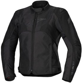 Resim Alpinestars Stella T-jaws V4 Wp Korumalı Kadın Motosiklet Montu Siyah Siyah 