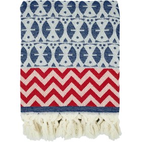 Resim Lacivert 'Adinkra' Peştemal 