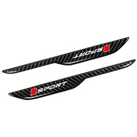 Resim Hightower 2 Adet Karbon Fiber Yan Panel Çizgi Şerit - Çizilmeye Dayanıklı, Tüm Araçlar İçin 