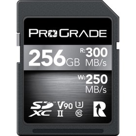 Resim ProGrade 256GB SDXC 300MB\u002Fs V90 UHS-II U3 Hafıza Kartı 