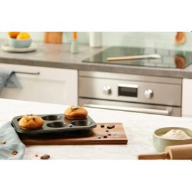 Resim 6 Lı Muffin Kek Kalıbı Dayanıklı, Çok Amaçlı Fırın Kalıbı Çok Renkli 