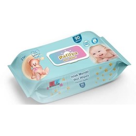 Resim Pafilya Star Bebek Islak Havlu 90 lı (Alcohol Free- Paraben Free) Premium Quality Wet Wipes 