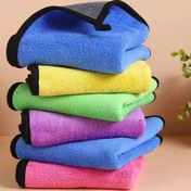 Resim 5 Adet Karışık Renkli Mikrofiber Mutfak Bezleri - Süper Emici, Tüy Dökmeyen Çok Amaçlı Havlular Mutfak, Banyo, Araba ve Dış Temizlik için - Hızlı Kuruyan, Dayanıklı & Yumuşak 
