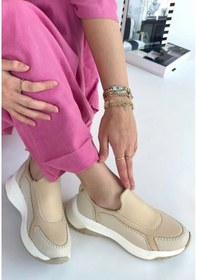 Resim Kendy Bej Cilt Spor Ayakkabı Bej 