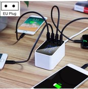 Resim Cda30 20w 3 Usb Bağlantı Noktası Usb-c / Type-c Bağlantı Noktaları Led Ekranlı Çok Fonksiyonlu Şarj Cihazı, Ab Fiş 