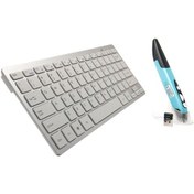 Resim Sones KM-808 Kablosuz Klavye Mouse Set 