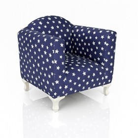 Resim Lacivert Yıldızlı 0/6 Yaş Ayaklı Çocuk Koltuğu Lacivert 