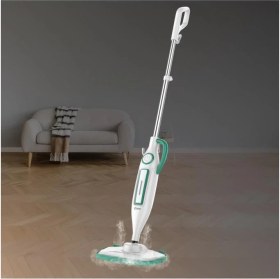 Resim Kiwi KSC-4221 Çok Fonksiyonlu Buharlı Temizleyici 1250 W 10 Aparatlı Beyaz Mop ile Derinlemesine Temizlik 