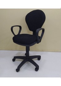 Resim Bengimobilya Çalışma Masası Koltuğu Amartsörlü Metal Transmisyonlu Siyah 