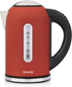 Resim H. Koenig Boe54-kettle, Elektrikli Su Isıtıcısı, Programlanabilir, Paslanmaz Çelik, 1,7 L 