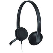 Resim LOGITECH H340 USB GÜRÜLTÜ ÖNLEYİCİ MİKROFONLU KABLOLU KULAKLIK-SİYAH A-00044 981-000475 