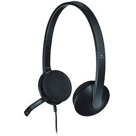 Resim LOGITECH H340 USB GÜRÜLTÜ ÖNLEYİCİ MİKROFONLU KABLOLU KULAKLIK-SİYAH A-00044 981-000475 