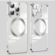 Resim Ultra İnce Telefon Kılıfı Iphone Uyumlu 14 Pro Max 6.7 İnç Manyetik Şarj Anti-düşme Çizilmeye Dayanıklı Telefon Arka Kapak Lens Filmi İle 