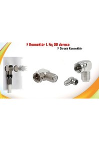 Resim L F Konnektör L Çevirici Fiş 90 Derece - Anten Kablonuzun Katlan 