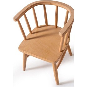 Resim Remy Montessori Çocuk Sandalyesi Masif Ahşap Kayın Kontra Vernikli Ahşap 