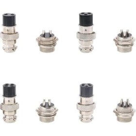 Resim Guangdong Spirit 40 Parça 2 3 4 5 Pin 16MM Dişli Erkek Dişi Panel Metal Havacılık Tel Tel Konnektör Fiş Çeşitler Kiti 