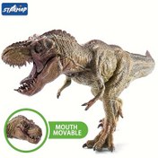 Resim STARMAP Kükreyen Tyrannosaurus Rex Dinozor Model Oyuncak 30.99 cm Jura Büyük Dinozor Oyuncak Modeli Gerçekçi Detaylar ve Hareketli Çene ile, Hayal Gücünü Uyarıcı, Erkek ve Kız Çocukları için Uygun 