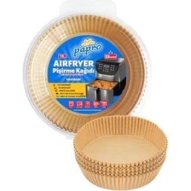 Resim Mcreative Airfryer Pişirme Kağıdı,fritöz Yağlı Kağıdı Tek Kullanımlık Fırın,fritöz Pişirme Kağıdı 25'li 16CM 