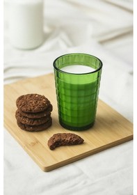 Resim Allegra Koyu Yeşil Akrilik Bardak 400 Ml Su, Meşrubat, Sunum Ve Kahve Yanı İçin Cam Değildir Kırılmaya Dayanıklı Tekli 