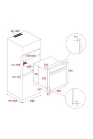 Resim Teka HLB 840 P PİROLİTİK TEMİZLEME SİSTEMLİ SİYAH ANKASTRE FIRIN 