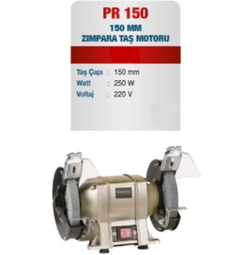 Resim Genel Markalar Pr 150 Zımpara Taş Motoru 150 Mm - Uyumlu 