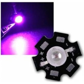 Resim 4 Adet 3W Uv Led Power Led 395 400 Nm 3 Watt Ultravıole Mor Işık 