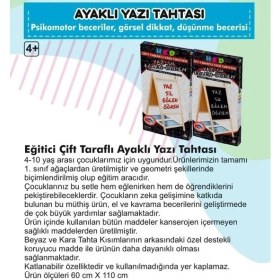 Resim Selfbuysell Yazı Tahtası Çift Taraflı Ayaklı Mıknatıslı Yazı Tahtası Seti 110 x 60 