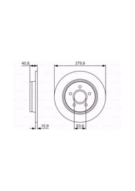 Resim Ford Focus Ii 2.0 Lpg 2004-2012 Bosch Arka Fren Diski 