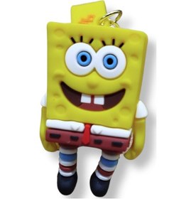 Resim Sünger Bob Karepantolon Premium 3d Figürlü Bilek Kayışlı Anahtarlık - 1 Adet 