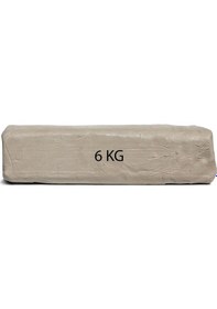 Resim Beyaz Seramik Hamuru 6 Kg Kil Seramik Çamuru 