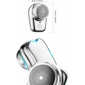 Resim İlk El Grup Elektrikli Mini Tıraş Makinesi,taşınabilir USB Şarjlı Kablosuz Tıraş Makinesi 