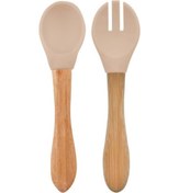 Resim Oioi Mama Kaşığı Ve Çatal Seti Bubble Beige 