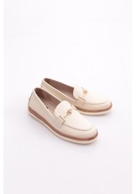 Resim Dgn 190e Kadin Loafer Ayakkabi Bej 
