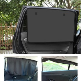 Resim Minufco Oto Güneşlik Perde Araç Yan Cam Güneşlik Araba Güneşlik Perdesi Anne Bebek Emzirme Perdesi 