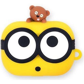 Resim Microsonic Apple Uyumlu AirPods Pro 2.nesil Kılıf Cartoon Figürlü Silikon Crtn-fgr-mn-tim 