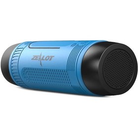 Resim Springsun Zealot S1 Mavi Taşınabilir Bluetooth Hoparlör Kablosuz Bisiklet Hoparlörü Fm Radyo Açık Ha 