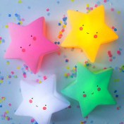 Resim Gülen Yıldız Tasarımlı LED Işıklı Masa Lambası 