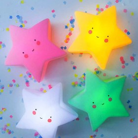 Resim Gülen Yıldız Tasarımlı LED Işıklı Masa Lambası 