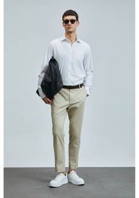 Resim Lufian Plus Smart Chino Bej Erkek Pantolon 111190339 Bej 