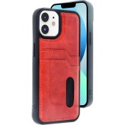 Resim 11 Kılıf Sara Kartvizitli Deri Kılıf - KIRMIZI-(5796) 