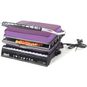 Resim Dökümix Ultra Plus Organik Demir Döküm Izgara& Tost Makinası Lila Izgara Aparatlı,fırçalı,yağdanlık 