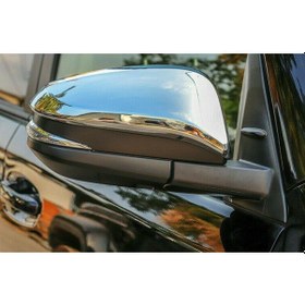 Resim Toyota Uyumlu Rav 4 2014 - 2018 Ayna Kapağı Abs Krom 2 Parça 